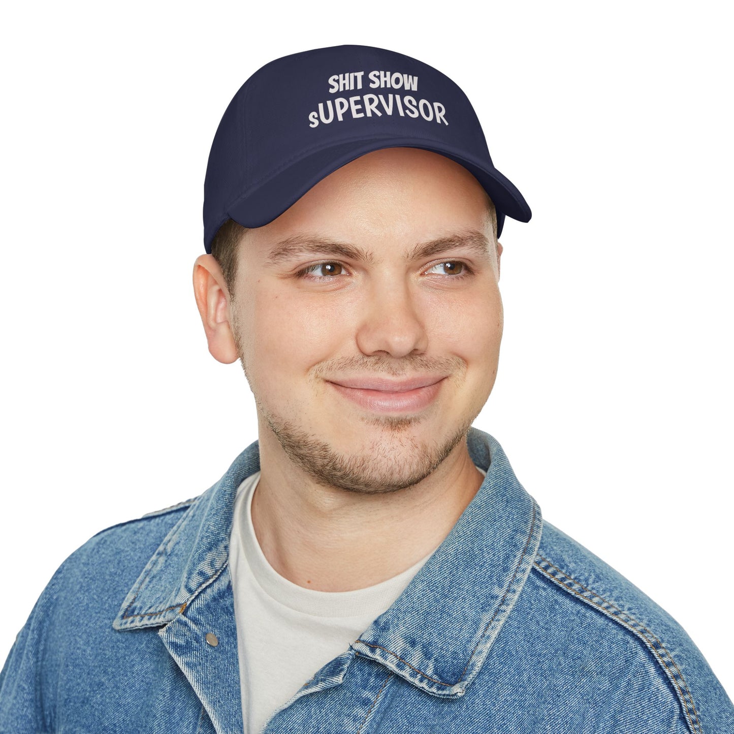Low Profile Baseball Cap — "Shit Show Supervisor" Embroidered Funny Dad Hat