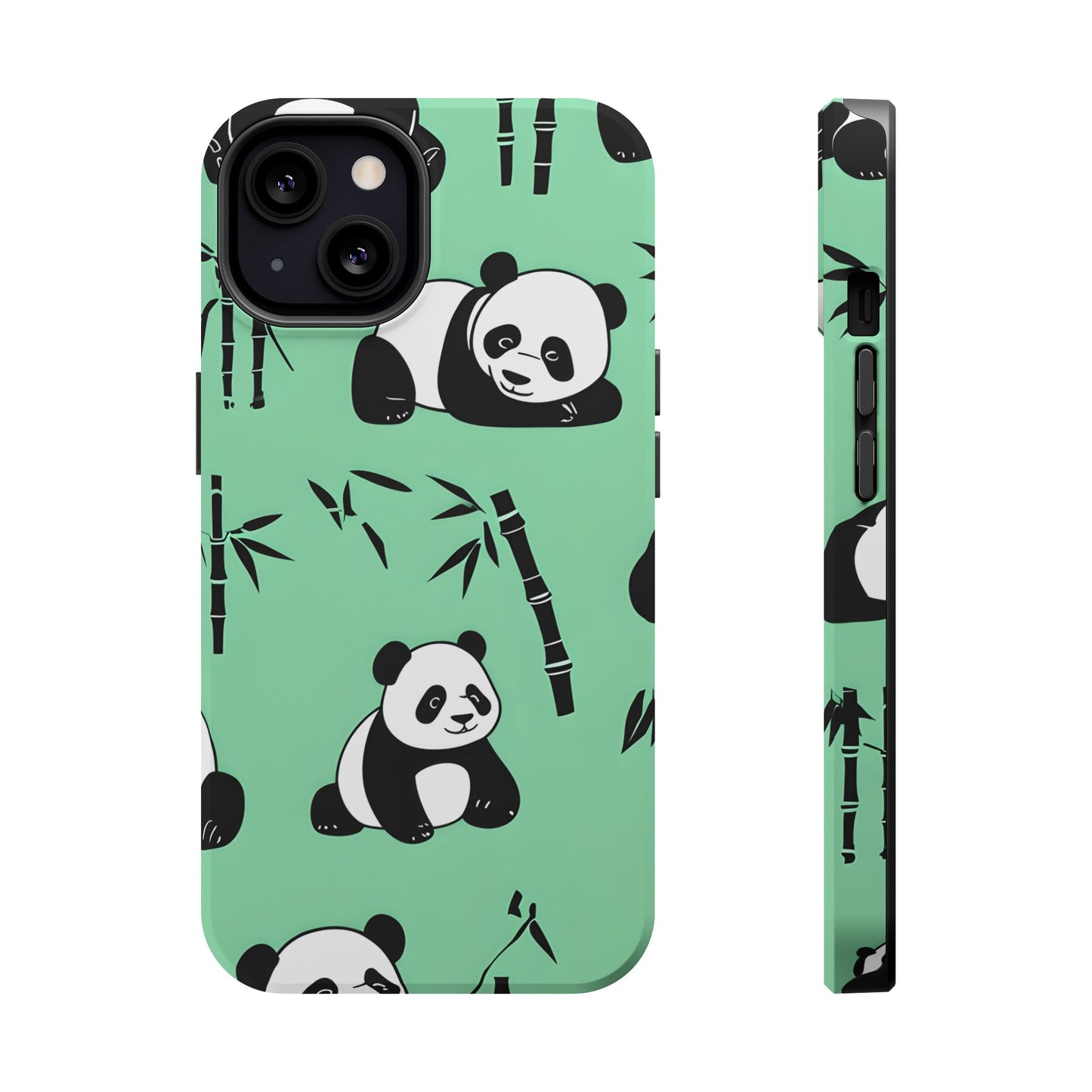Panda Bamboo Magnetic Impact-Resistant Phone Case