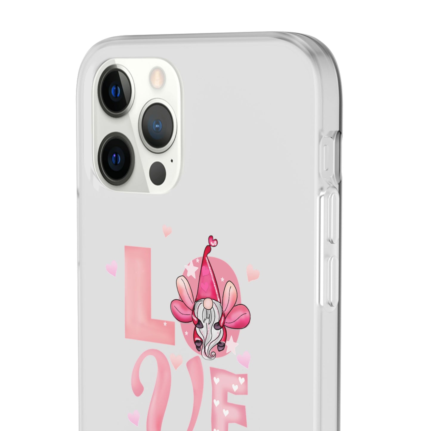 Love Gnome Phone Case — Cute Pink Valentine Flexi Case