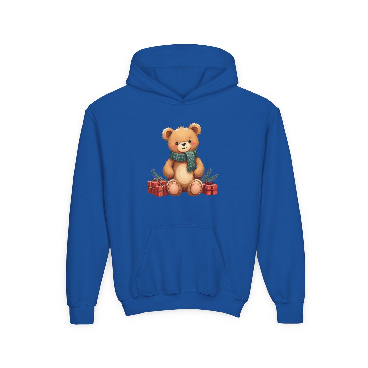 Kids Holiday Teddy Bear Hoodie – Cute Christmas Gift Sweatshirt