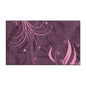 Floral Swirl Heavy-Duty Floor Mat — Pink Abstract Entry Rug