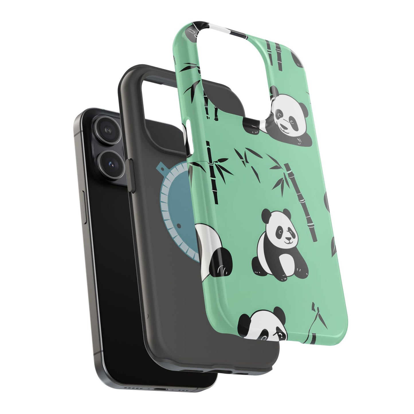 Panda Bamboo Magnetic Impact-Resistant Phone Case