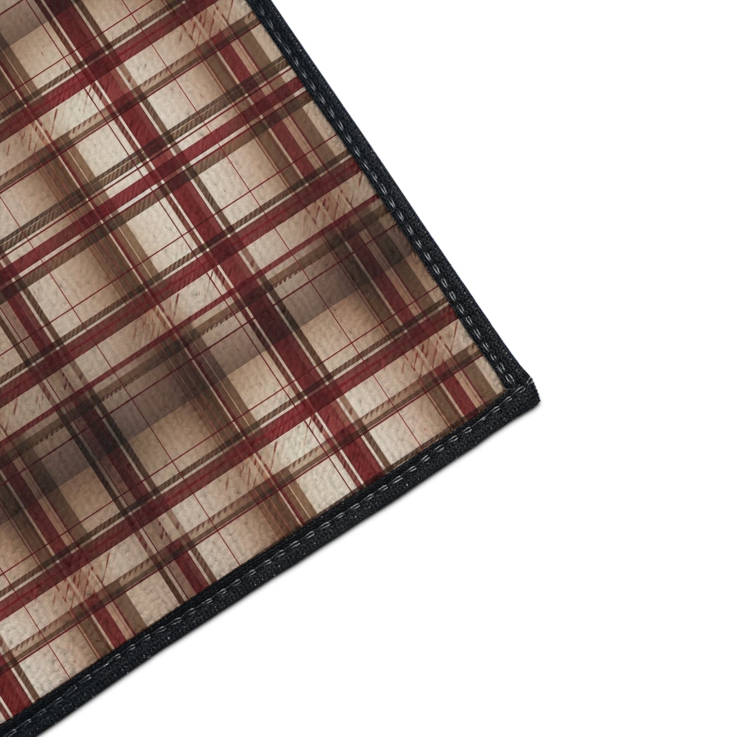 Plaid Floor Mat — Heavy-Duty Non-Slip Rug for Entryway, Kitchen & Mudroom