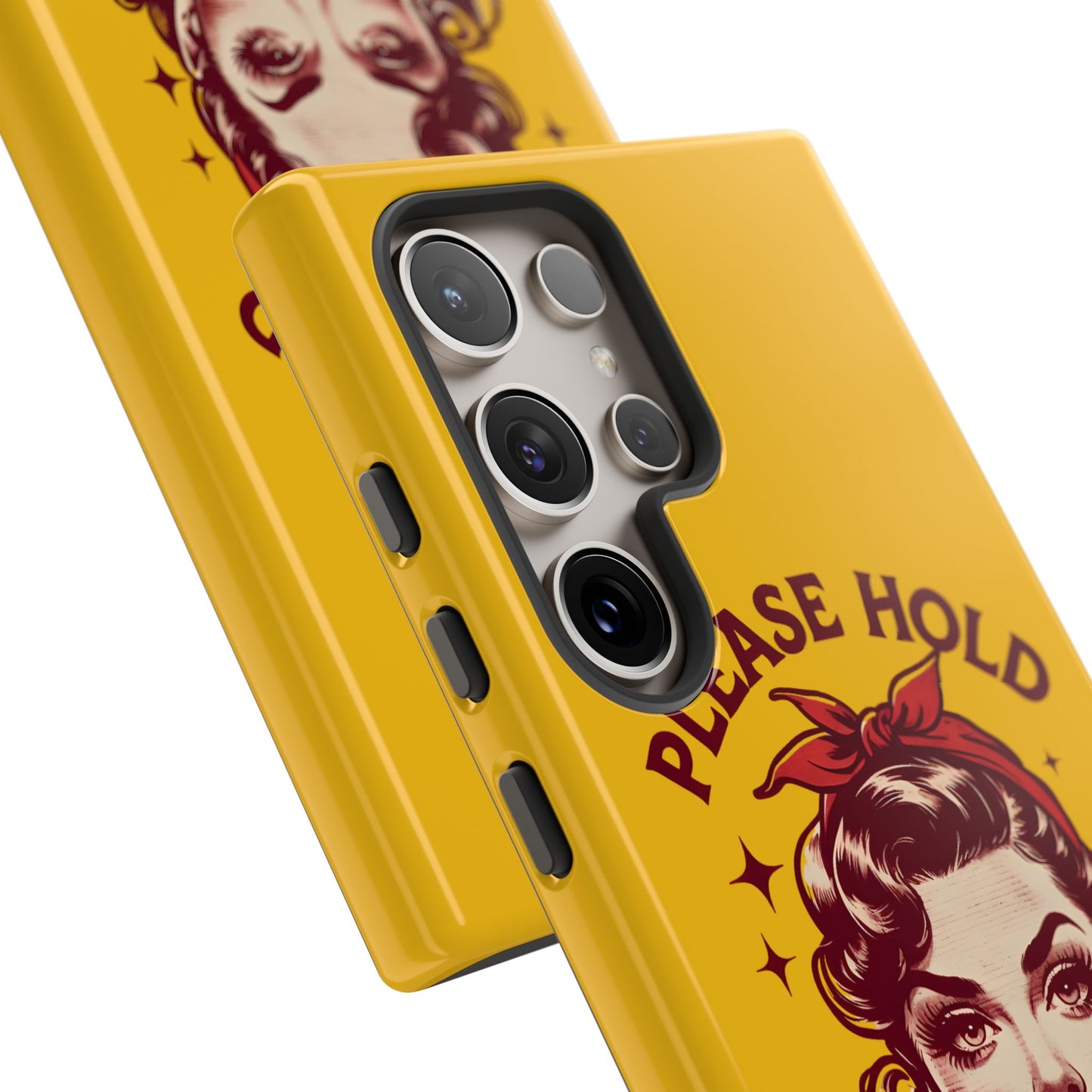 Phone Case - "Please Hold, Sarcasm Loading" Retro Pin-Up Tough Case