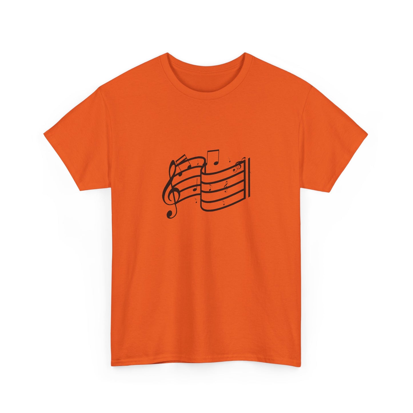 Music Notes T‑Shirt — Minimalist Sheet Music Tee for Musicians & Music Lovers