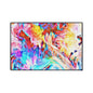 Abstract Swirl Heavy-Duty Floor Mat — Vibrant Colorful Entryway Rug