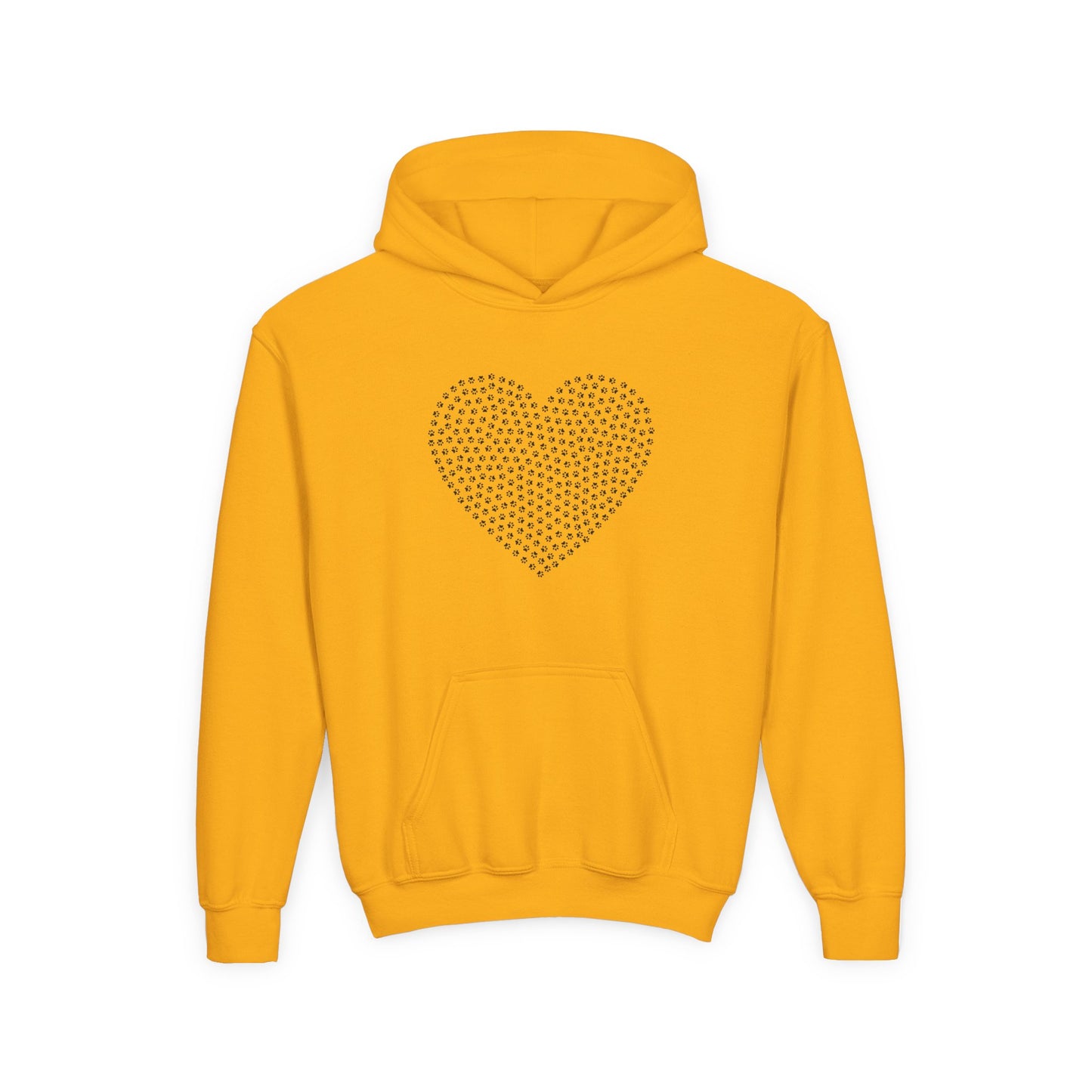 Youth Hoodie — Dotted Heart Graphic Pullover