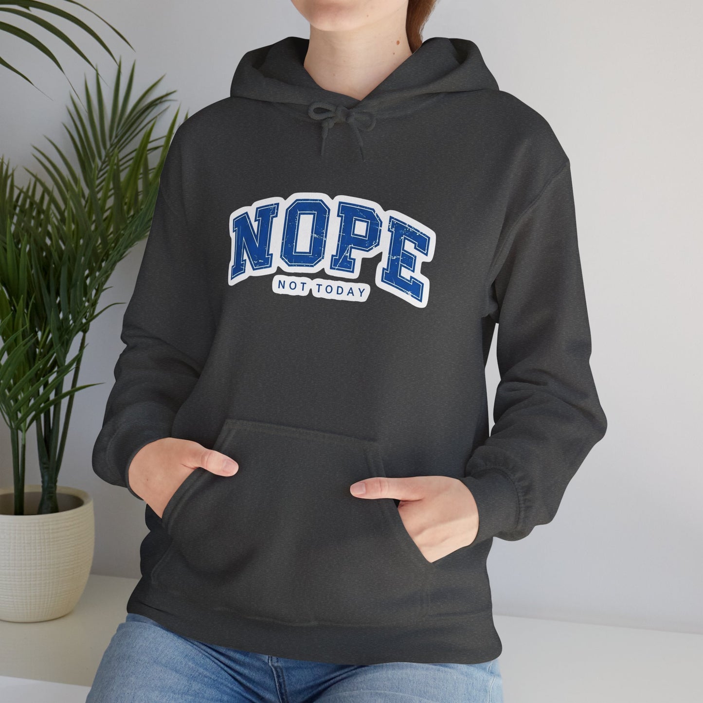 Nope "Not Today" Hoodie — Casual Graphic Pullover for Chill Days