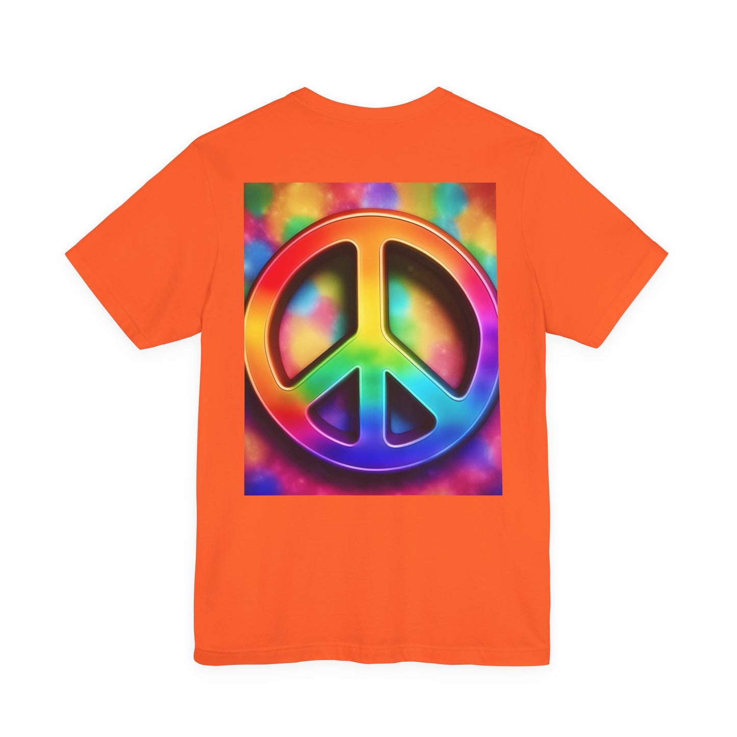 Peace Sign Tie-Dye Tee — Rainbow Hippie Peace Symbol T-Shirt