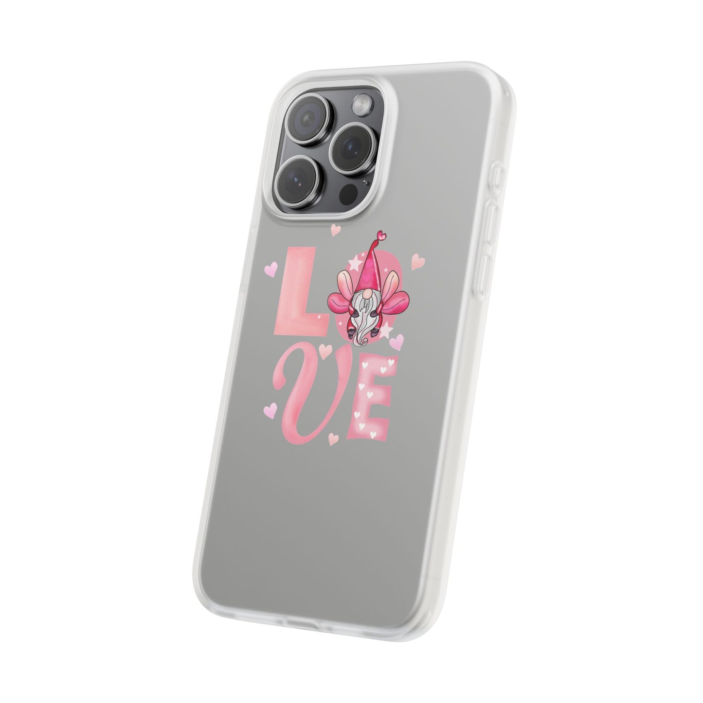 Love Gnome Phone Case — Cute Pink Valentine Flexi Case