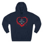Heart Splash Hoodie — "Love Tolerate Me" Graphic Pullover