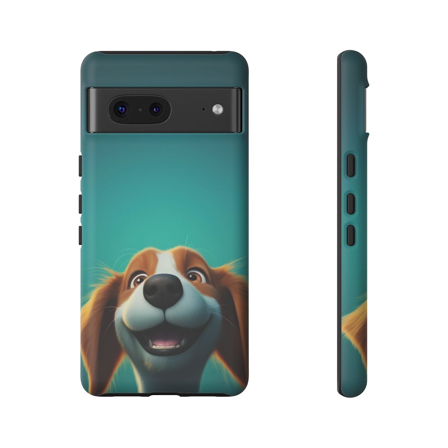 Happy Dog Phone Case — Cute Cartoon Puppy Protective Phone Cover