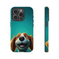 Happy Dog Phone Case — Cute Cartoon Puppy Protective Phone Cover