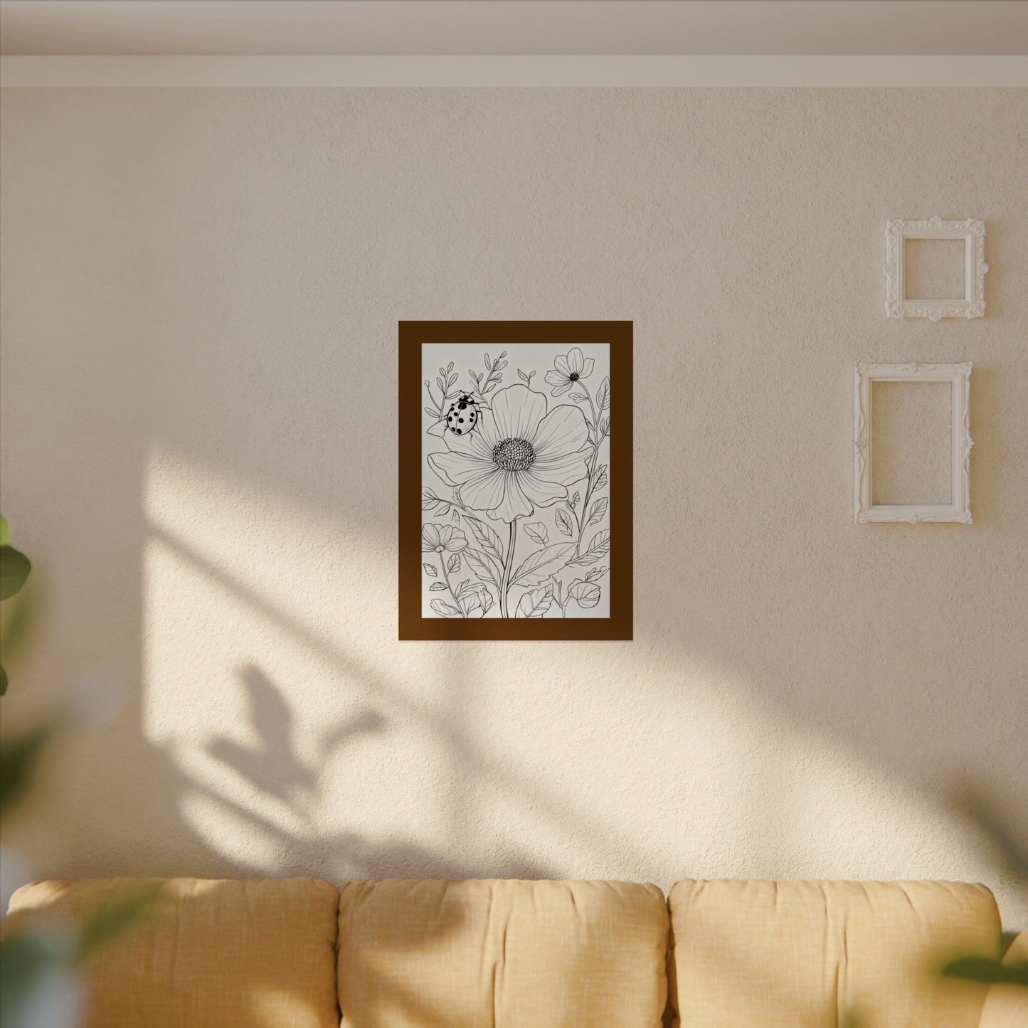 COLOR IT YOURSELF  Line Art Poster — Textured Matte Print