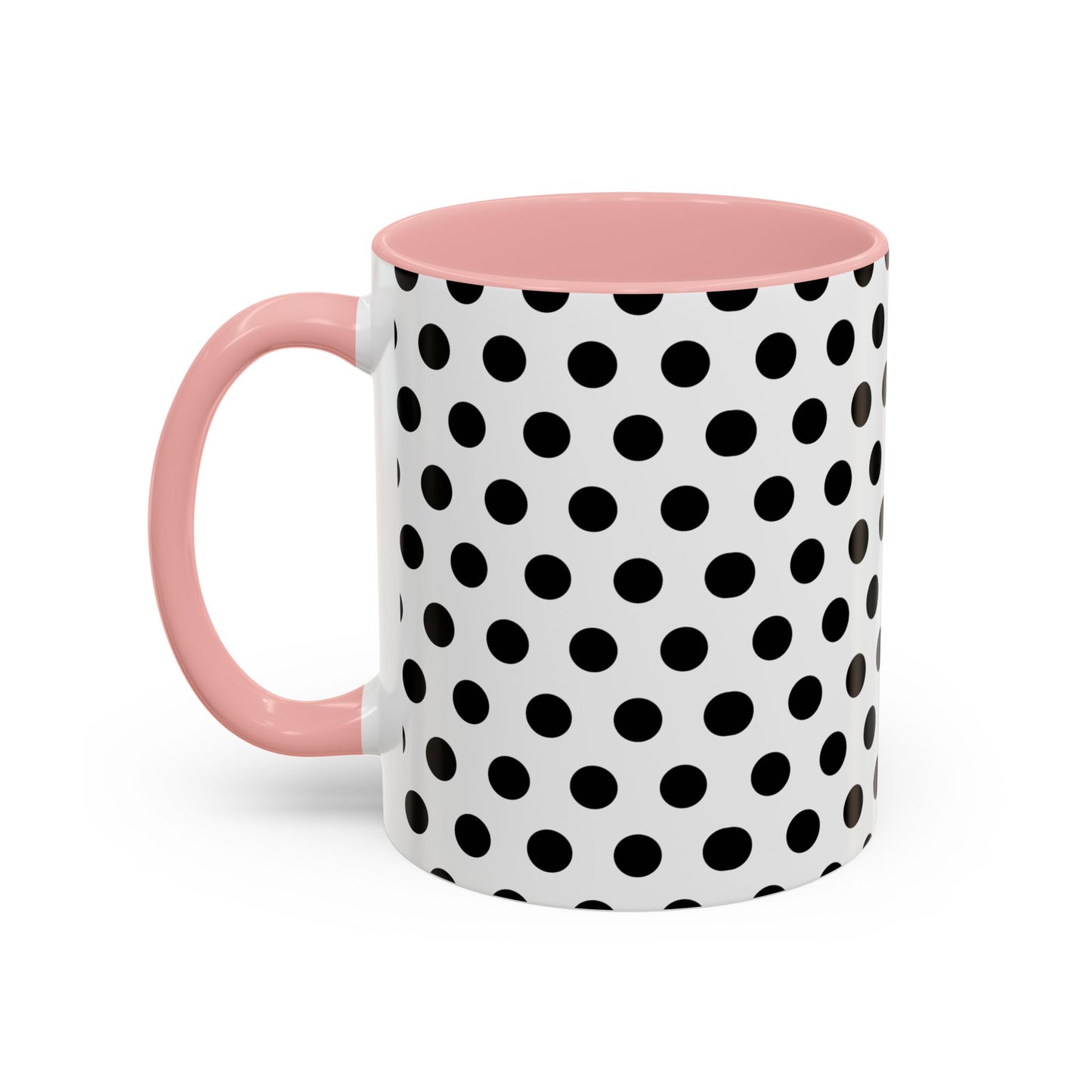 Elegant Polka Dot Mug - Stylish Coffee Cup for Home, Office, Gift for Birthdays, Anniversaries, Holidays, Unique Drinkware