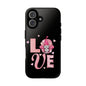 Love Gnome Phone Case — Cute Pink Heart Valentines Protective Case
