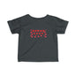 Infant Tee — Red Heart Pattern Baby Shirt (Valentine’s Day)