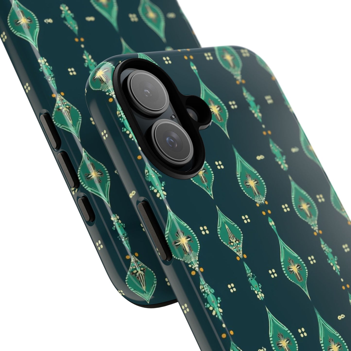 Emerald Boho Teardrop Phone Case
