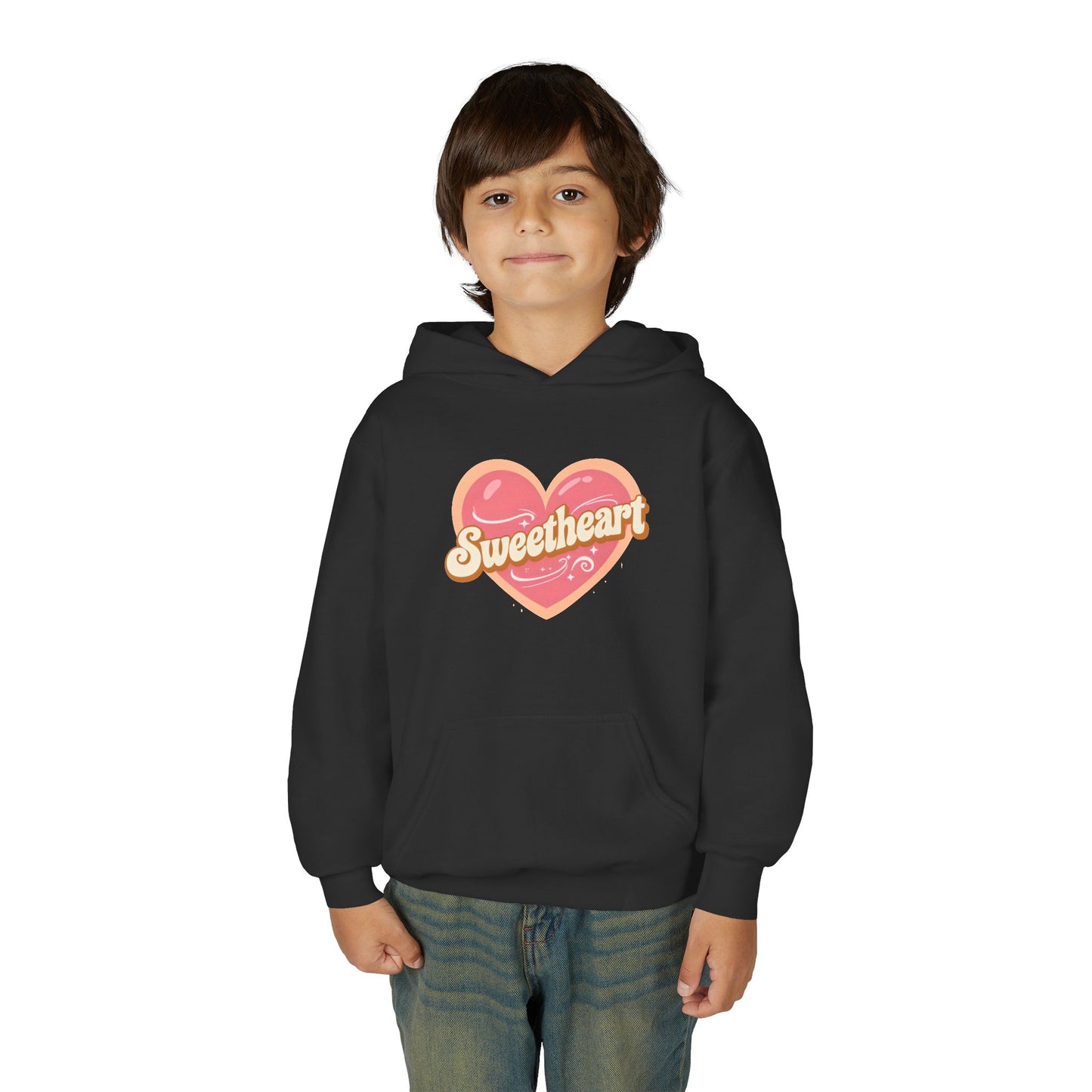 Sweetheart Heart Graphic Hoodie | Youth sweatshirt