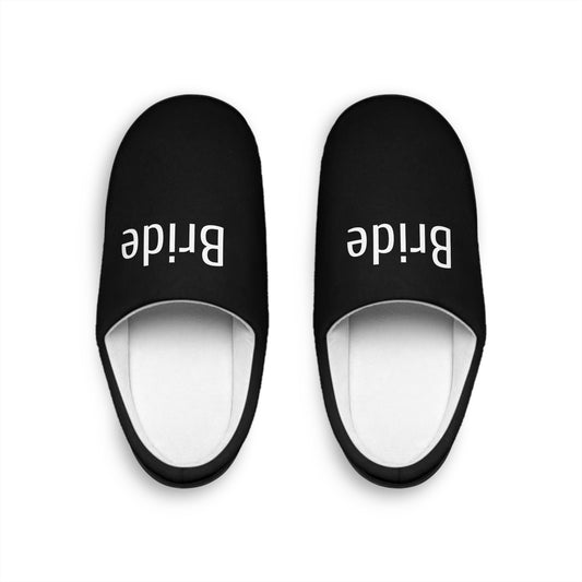 Cozy Women's Slippers with Personalized Text, Bridal Gift, Home Comfort, Relaxation, Wedding Gift Ideas
