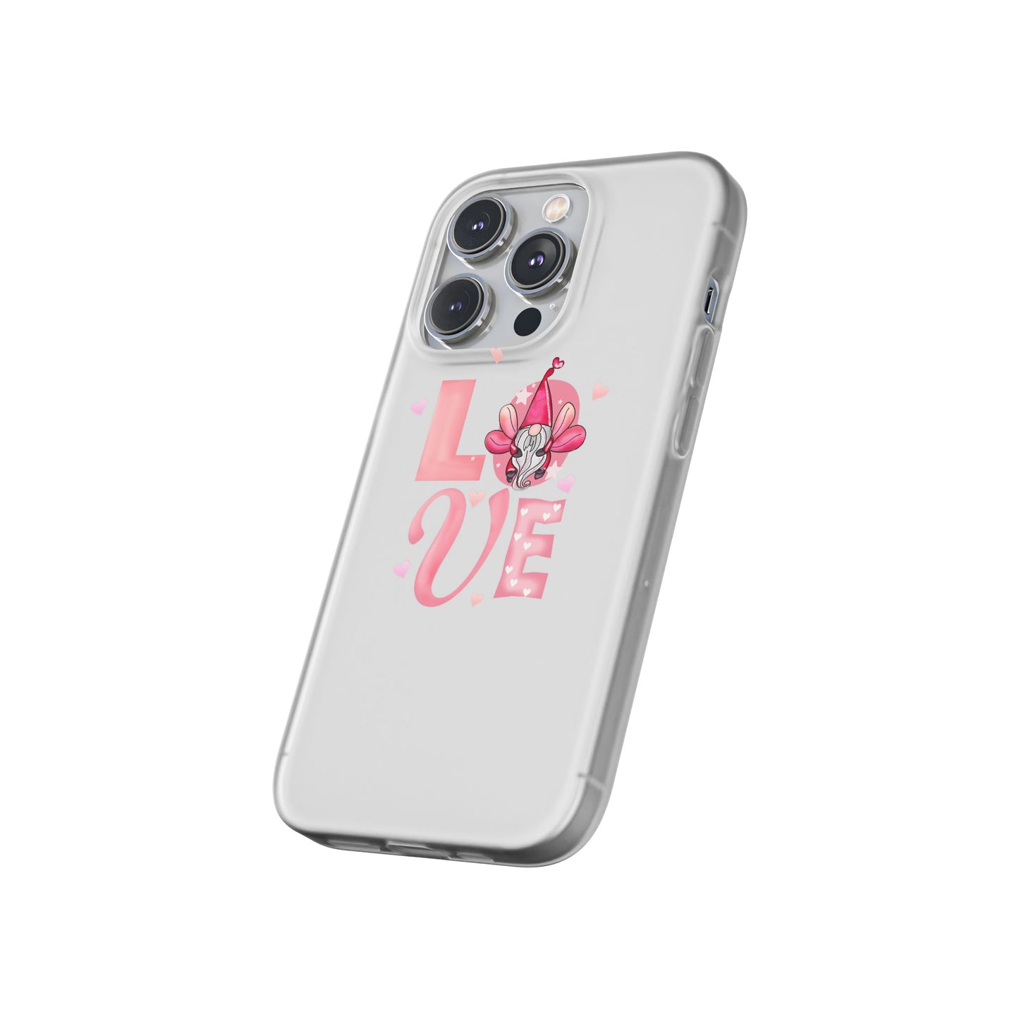 Love Gnome Phone Case — Cute Pink Valentine Flexi Case