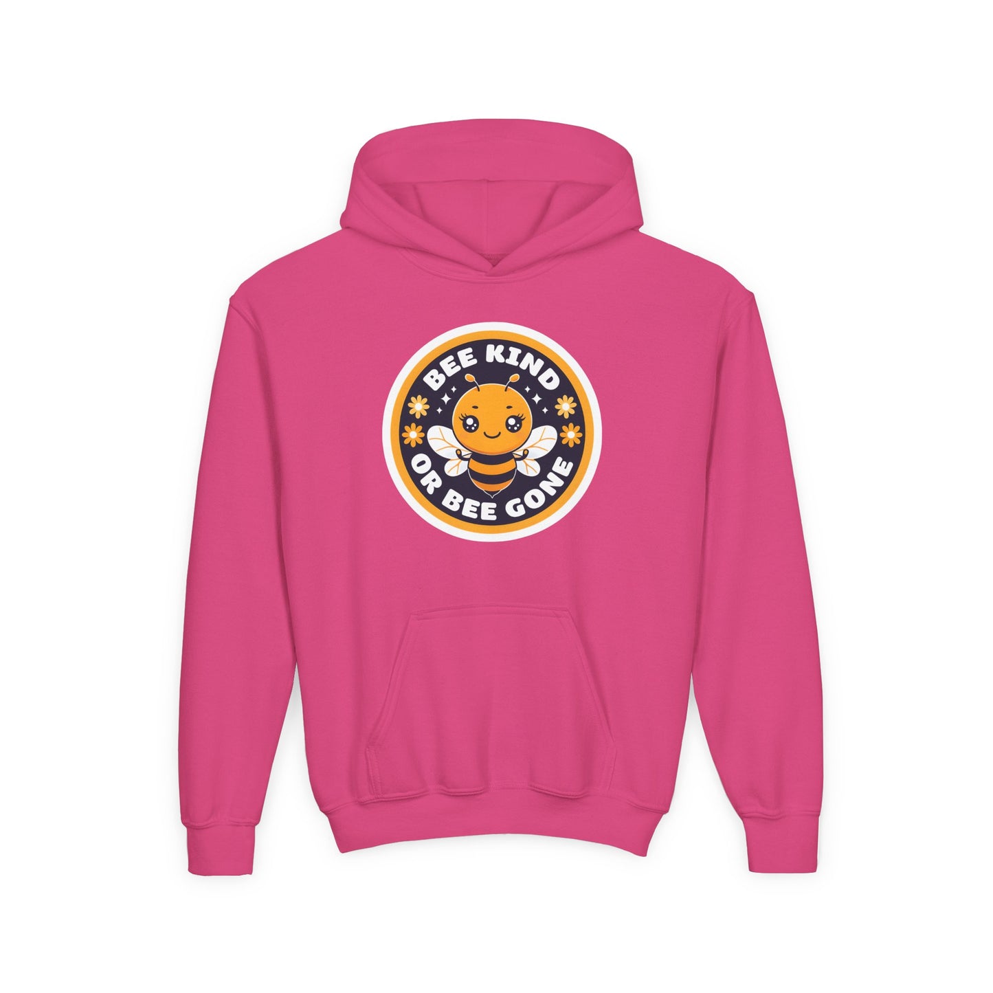 Bee Kind Badge hoodie | Youth Hoodie, Cute Bee Graphic