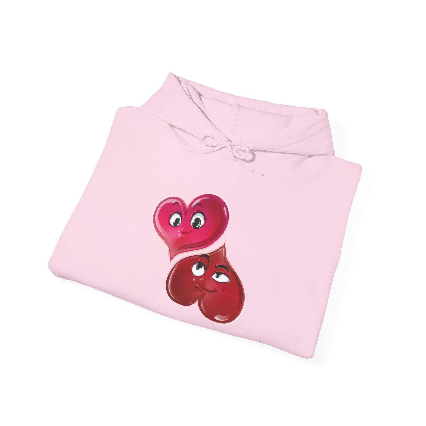 Heart Buds Hoodie — Cute Pair of Cheeky Heart Characters, Valentine’s Day Gift