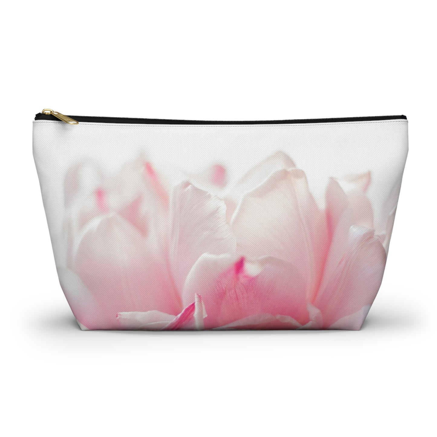 Floral Pink Tulip Accessory Pouch