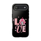 Love Gnome Phone Case — Cute Pink Heart Valentines Protective Case