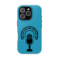Phone Case — Retro Microphone Podcast Design, Magnetic Impact-Resistant