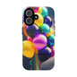Colorful Balloon Tough Phone Case — Vibrant Party Balloons Protective Cover