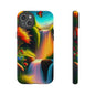 Phone Case - Vibrant Waterfall Landscape with Butterfly | Colorful Nature Protective Case