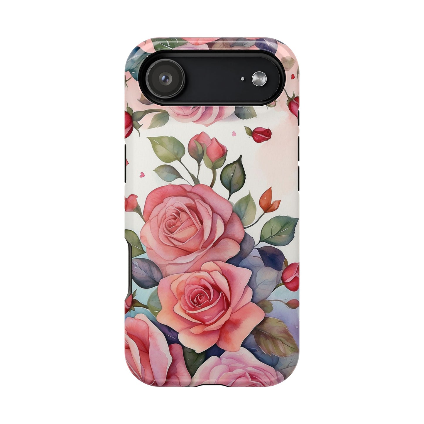Floral Rose Magnetic Phone Case — Impact-Resistant Protective Cover