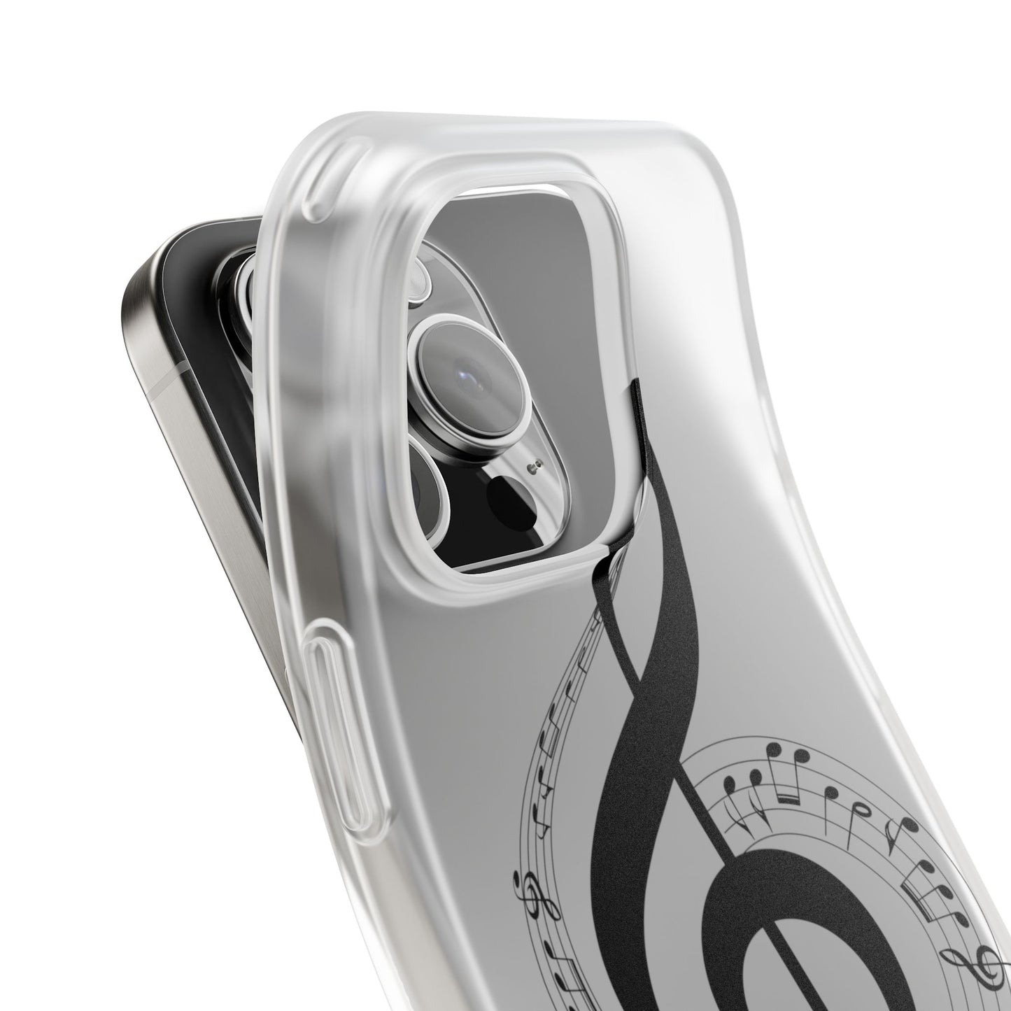 Phone Case — Musical Treble Clef Design