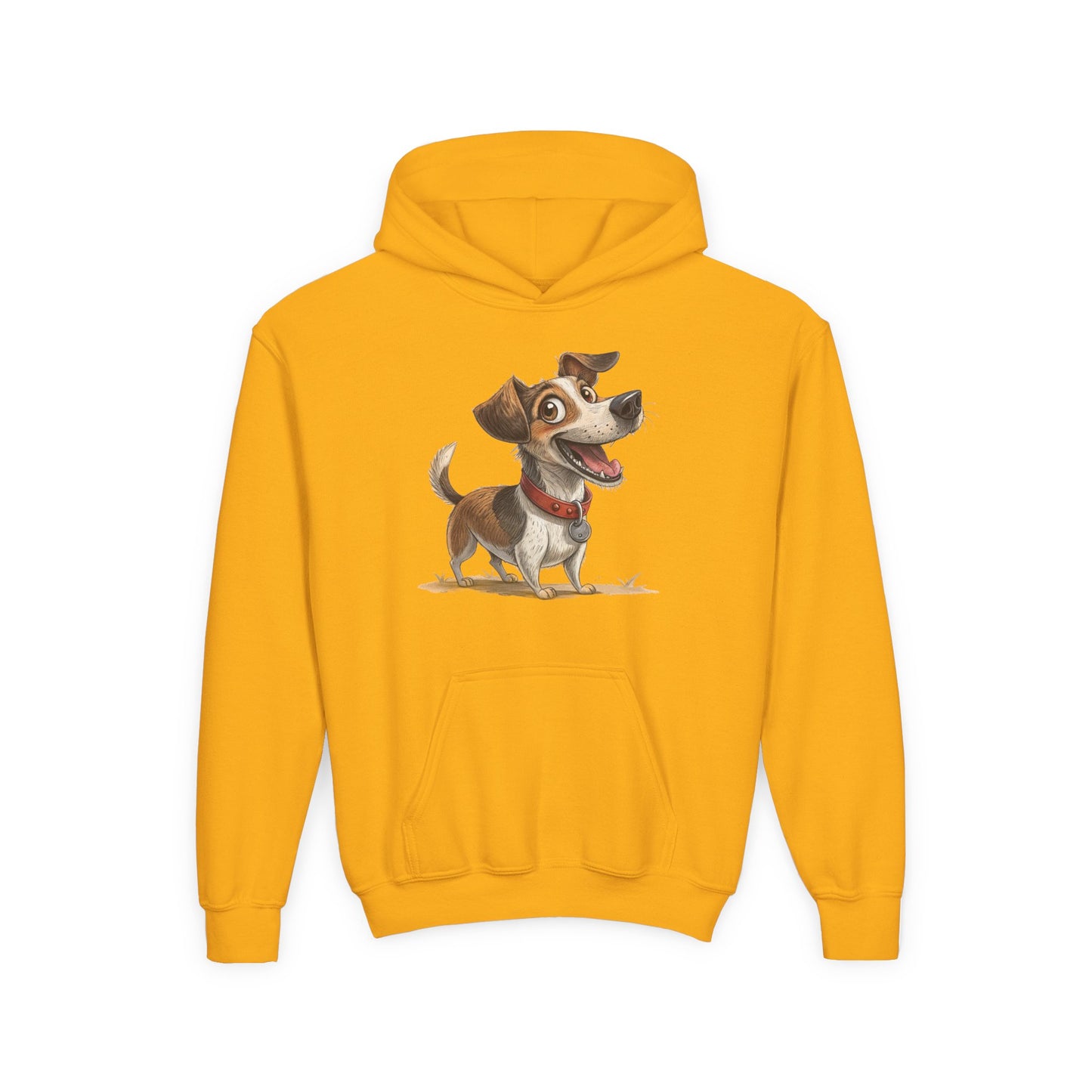 Kids Dog Hoodie – Cute Cartoon Jack Russell Puppy Sweatshirt (Custom Name Option)