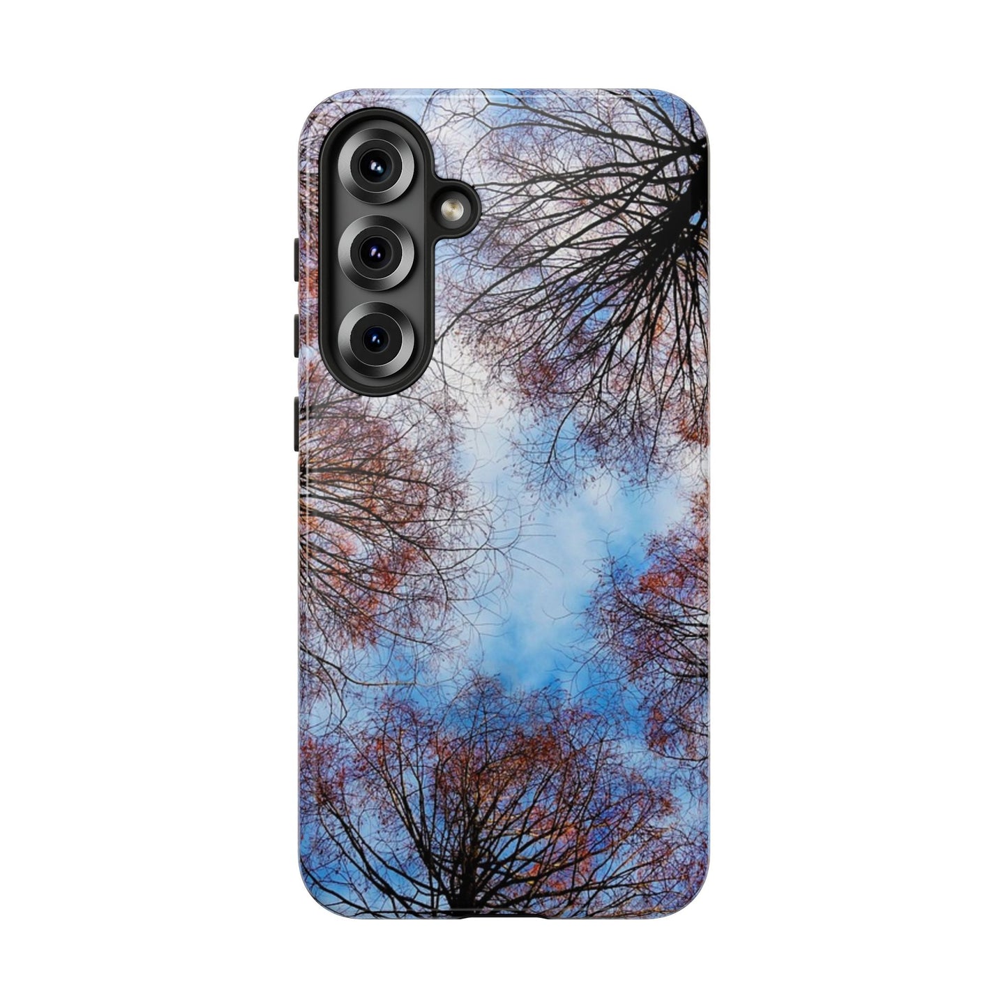 Skyward Trees Phone Case — Nature Forest Canopy Protective Tough Case