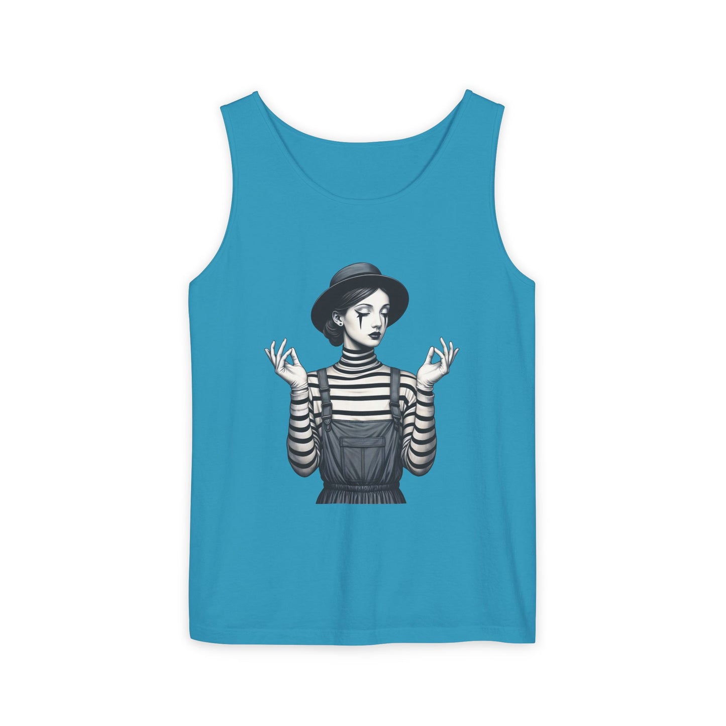 Bohemian Chic Tank Top with Artistic Print, Casual Summer Wear