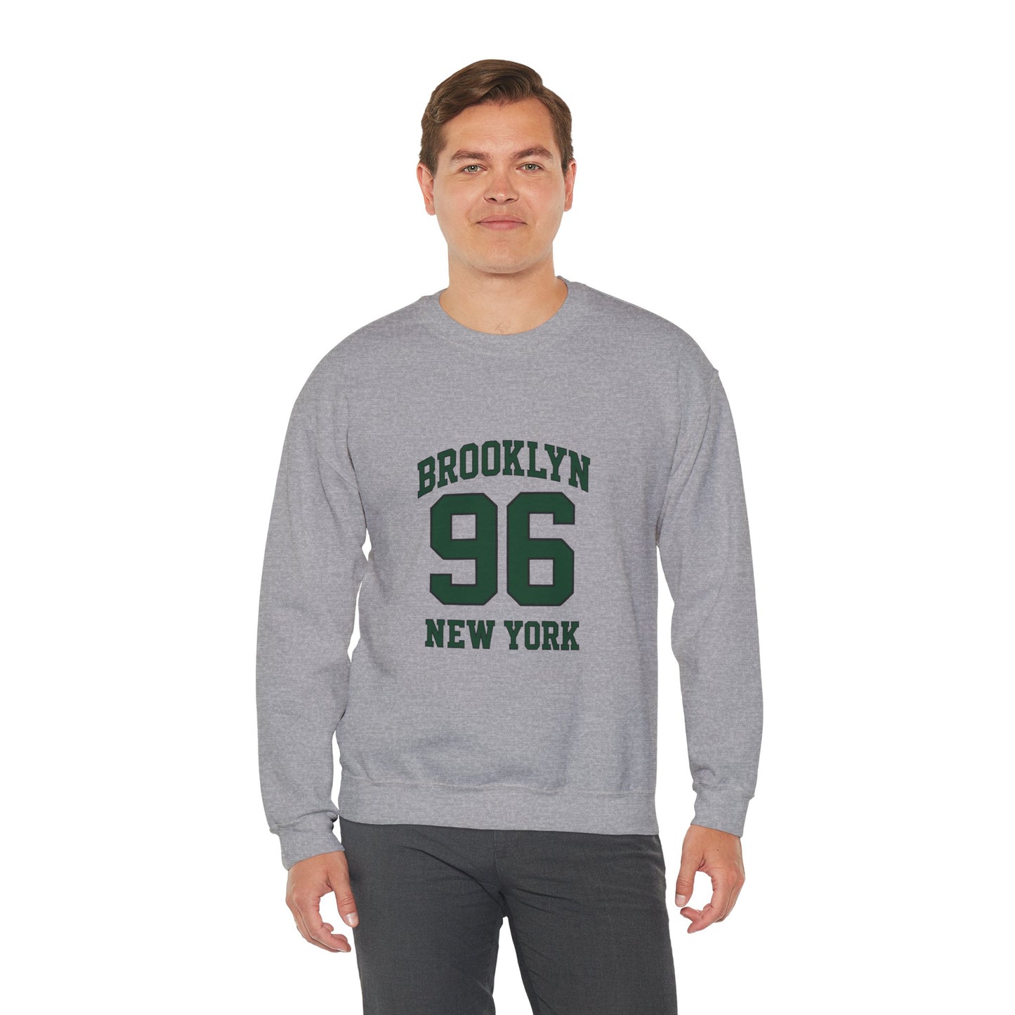 Crewneck Sweatshirt - Brooklyn 96 New York Vintage Athletic Pullover