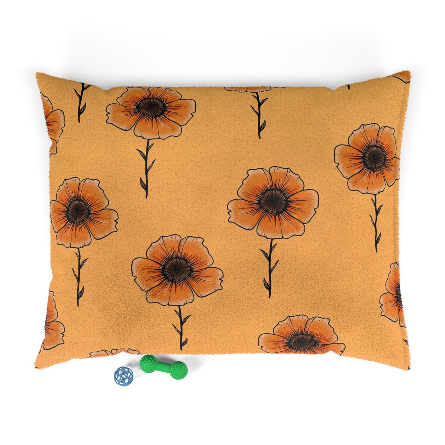 Warm Floral Pet Bed for Cozy Days, Dog Bed, Cat Bed, Housewarming Gift, Decorative Pet Decor, Pet Comfort, Spring Vibes