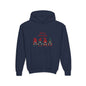 Youth Christmas Gnome Hoodie - "Merry Christmas" Holiday Kids Sweatshirt