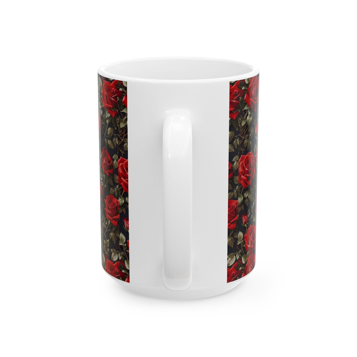 Elegant Floral Ceramic Mug with Roses | Perfect for Gifts, Valentine's Day, Mother's Day, Kitchen Decor, Tea Lovers