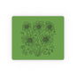 Floral Doodle Mouse Pad — Green Hand-Drawn Flower Desk Mat