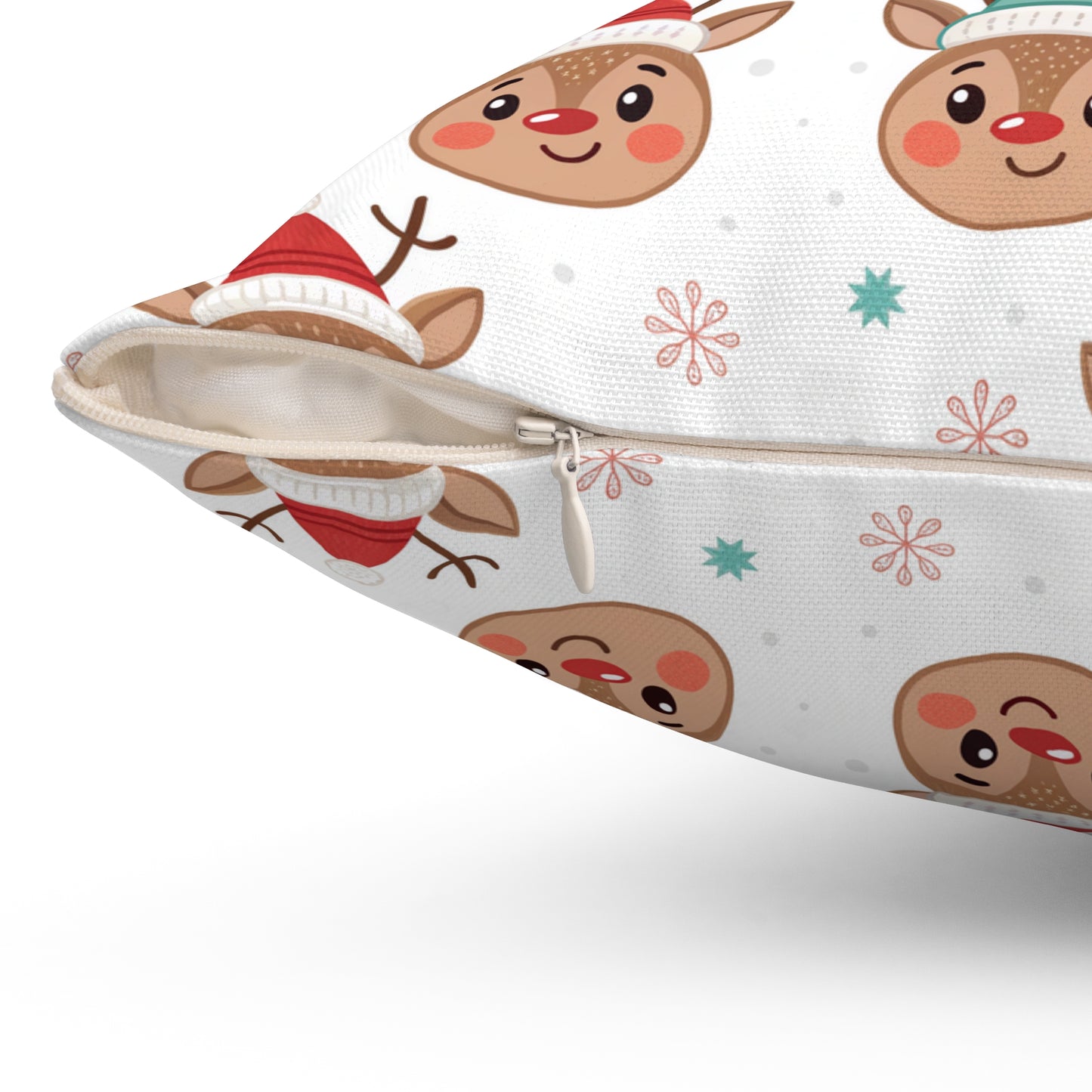 Festive Reindeer Pillow, Cozy Home Decor, Holiday Cushion, Christmas Gift, Fun Winter Accent