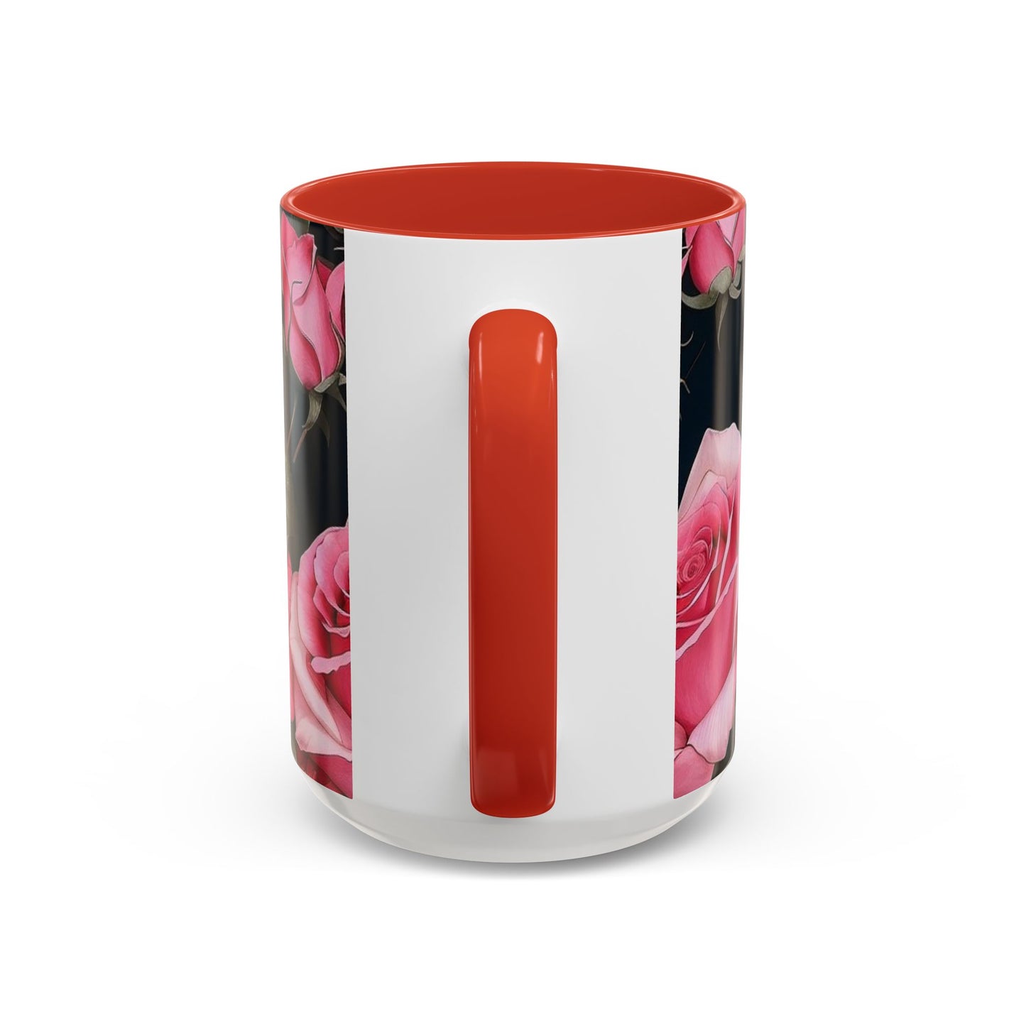 Floral Accent Coffee Mug, Gift for Her, Cute Floral Mug, Spring Decor, Coffee Lover Gift