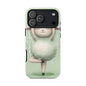 Cute Yoga Sheep Phone Case — Pastel Lamb Ballerina Protective Cover