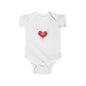 Infant Bodysuit — Watercolor Heart Baby Onesie (Valentine’s Day Newborn Gift)