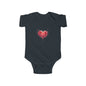 Infant Bodysuit — Watercolor Heart Baby Onesie (Valentine’s Day Newborn Gift)