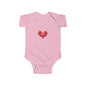 Infant Bodysuit — Watercolor Heart Baby Onesie (Valentine’s Day Newborn Gift)