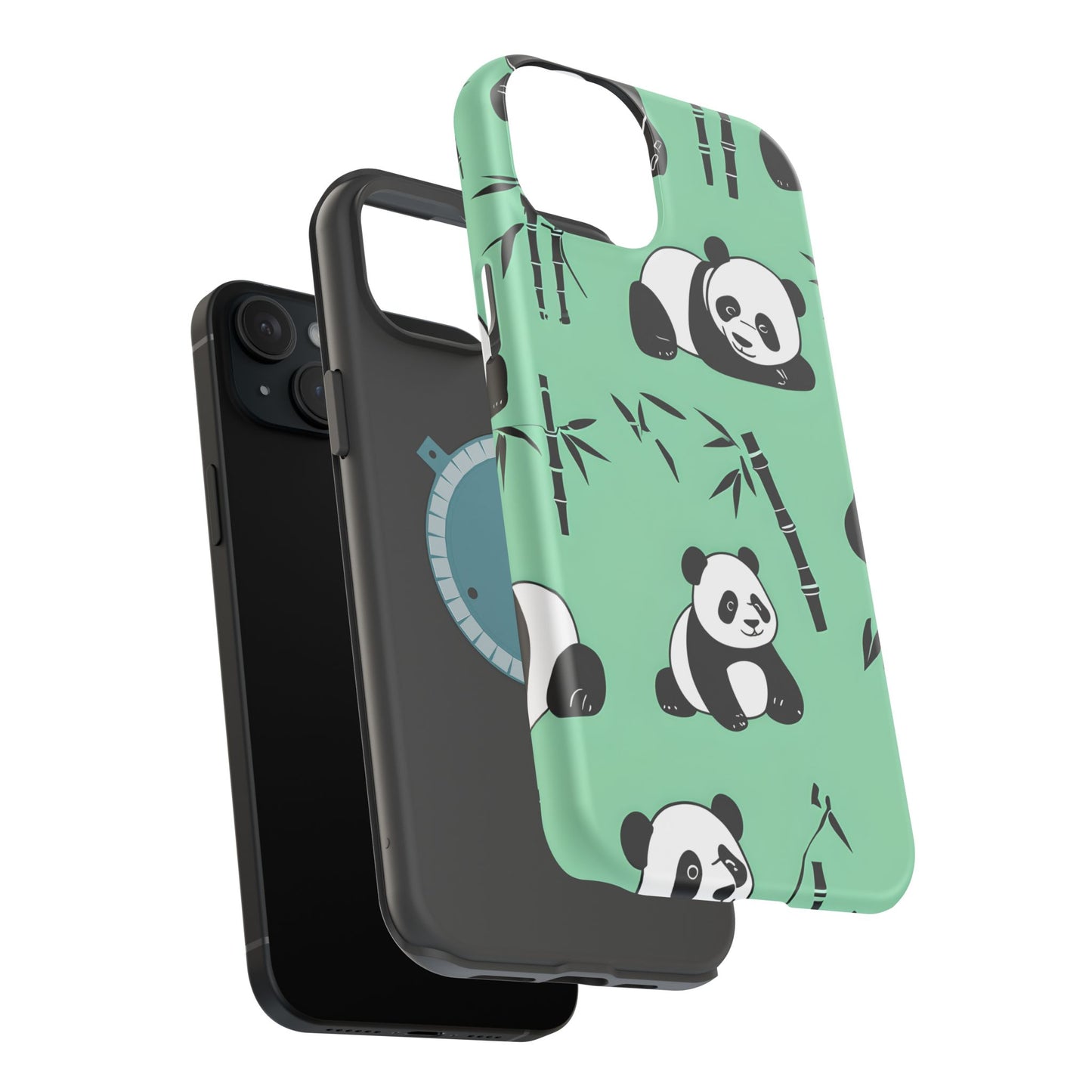 Panda Bamboo Magnetic Impact-Resistant Phone Case