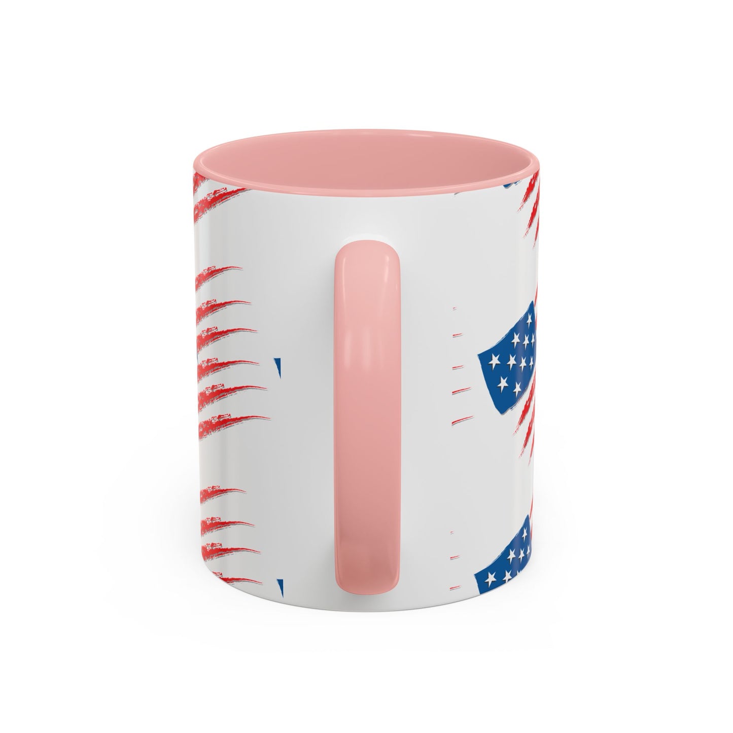 Patriotic Accent Coffee Mug | USA Flag Design